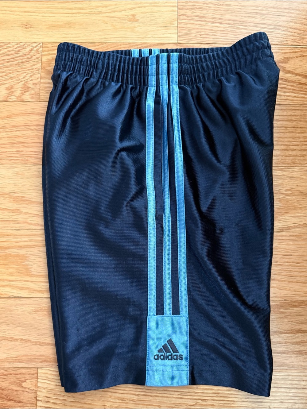 Adidas 3 stripe embroidered double logo shorts YS